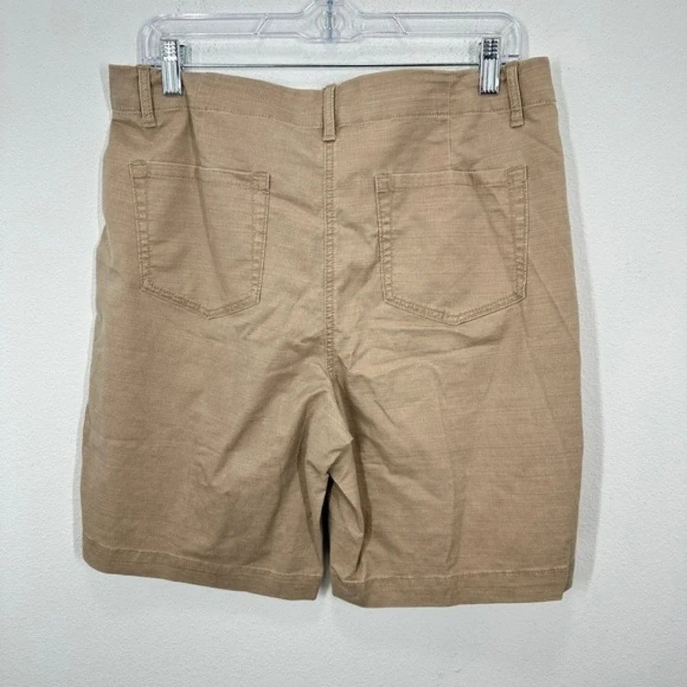 J. Jill Womens‎ Size 12 Khaki Utility Shorts Button Fly Cargo Pockets Casual NWT - Picture 9 of 11